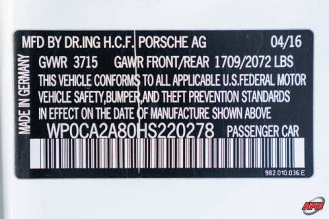 2017 Porsche 718 Boxster