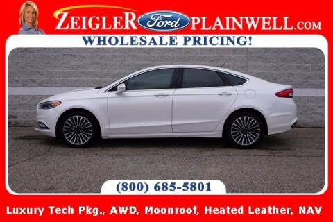 2017 Ford Fusion for sale at Harold Zeigler Ford - Jeff Bishop in Plainwell MI