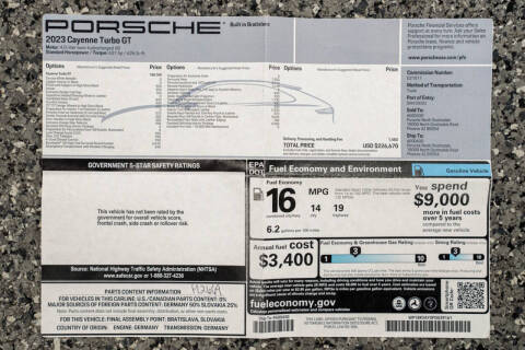 2023 Porsche Cayenne Turbo GT