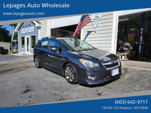 2012 Subaru Impreza for sale at Lepages Auto Wholesale in Kingston NH