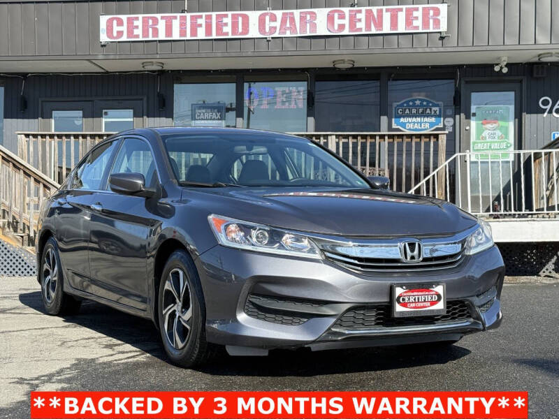 2016 Honda Accord for sale at CERTIFIED CAR CENTER in Fairfax VA