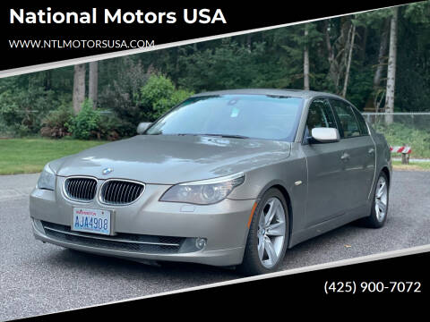 2008 BMW 5 Series for sale at National Motors USA in Bellevue WA