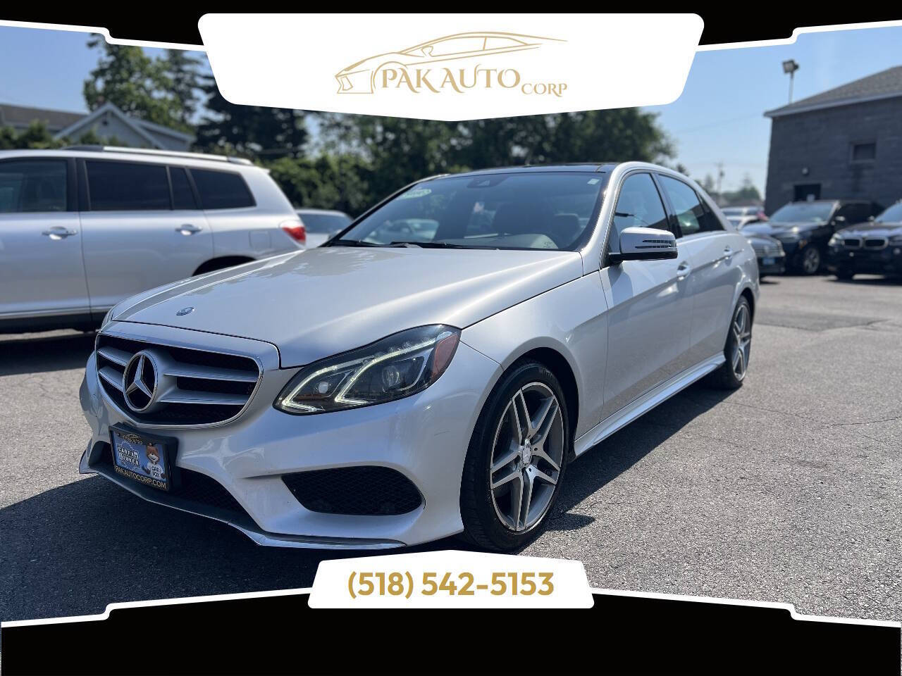 Diamond Silver Metallic 2015 Mercedes-Benz E-Class Sedan All-Wheel Drive 7-Speed Automatic