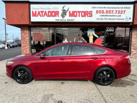 2016 Ford Fusion for sale at Matador Motors in Sacramento CA