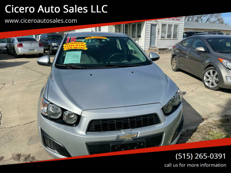 2015 Chevrolet Sonic for sale at Cicero Auto Sales LLC in Des Moines IA