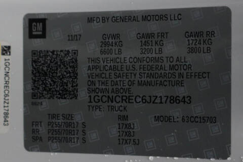 2018 Chevrolet Silverado 1500