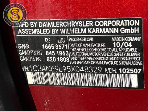 2005 Chrysler Crossfire Limited