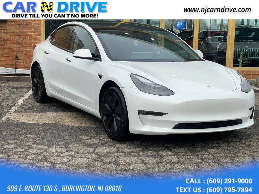 White 2021 Tesla Model 3 Standard Range Plus Standard Range Plus 4dr Sedan 1
