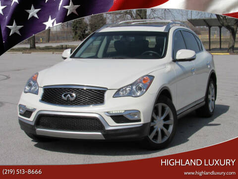 2017 Infiniti QX50 for sale at Highland Luxury in Highland IN