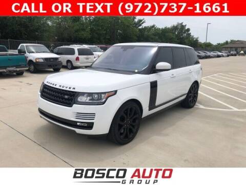 2016 Land Rover Range Rover for sale at Bosco Auto Group in Flower Mound TX