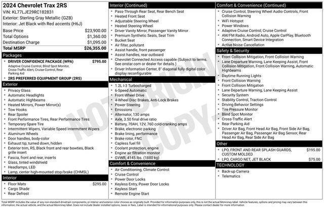 2024 Chevrolet Trax RS