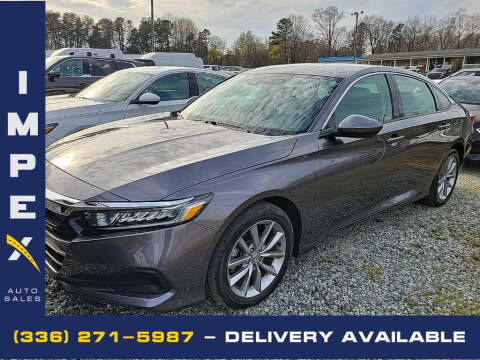 2021 Honda Accord for sale at Impex Auto Sales in Greensboro NC