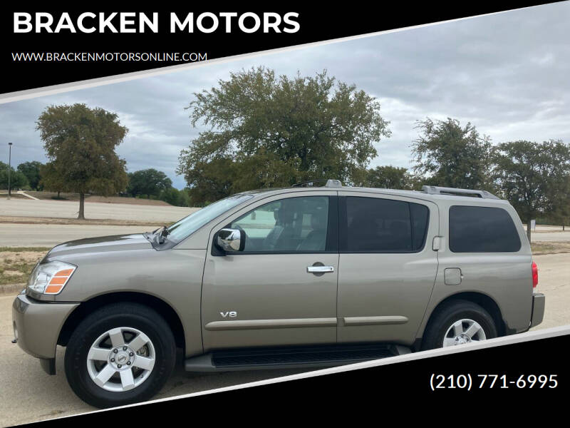 2006 Nissan Armada for sale at BRACKEN MOTORS in San Antonio TX