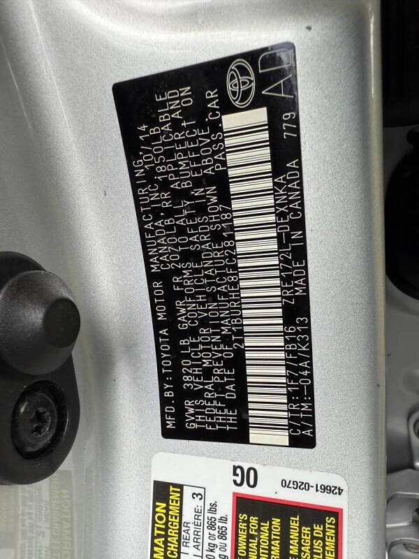 2015 Toyota Corolla LE