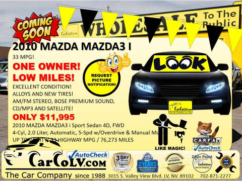 2010 Mazda MAZDA3 for sale at The Car Company in Las Vegas NV