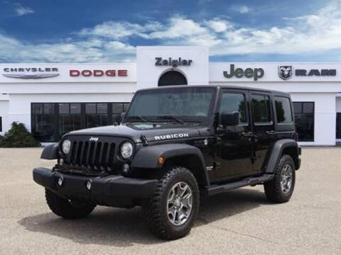 2017 Jeep Wrangler Unlimited for sale at Zeigler Ford of Plainwell- Jeff Bishop in Plainwell MI