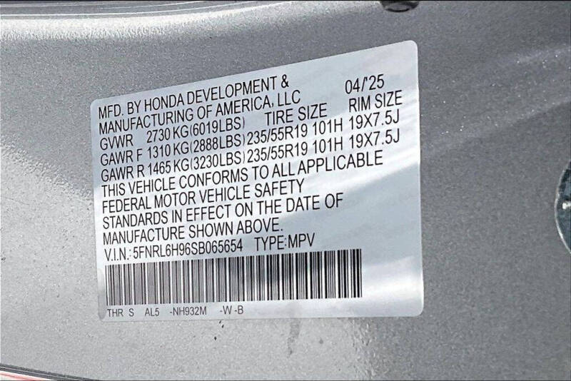 2025 Honda Odyssey Elite