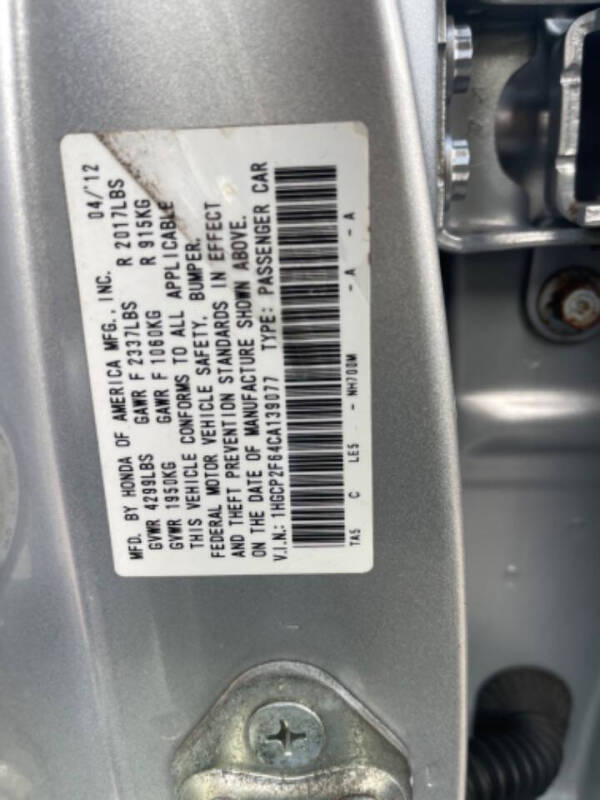 2012 Honda Accord SE