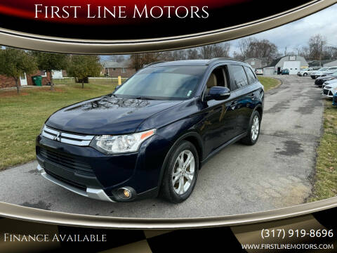 2015 Mitsubishi Outlander for sale at First Line Motors in Brownsburg IN
