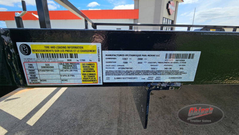 2026 H&H Trailers 82x14 Rail Side
