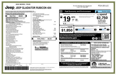 2022 Jeep Gladiator Rubicon