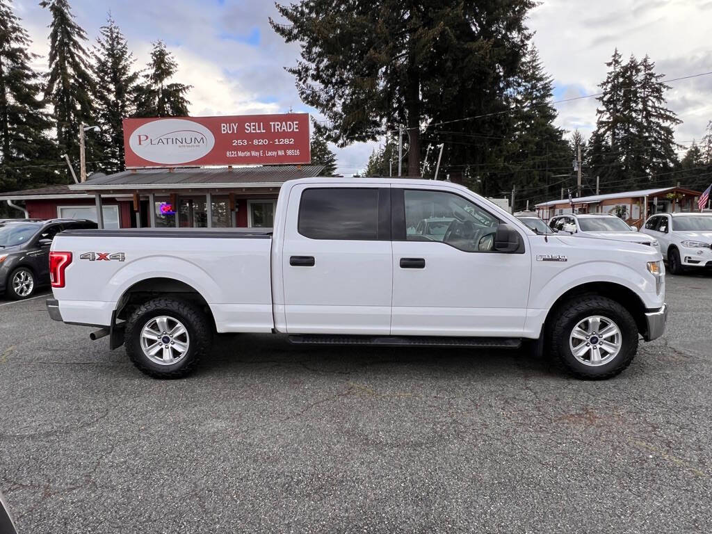 2015 Ford F-150 for sale at PLATINUM AUTO SALES INC in Lacey, WA