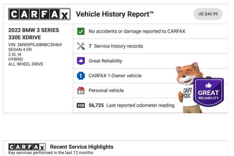2022 BMW 3 Series 330e xDrive