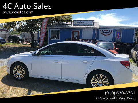 2012 Chevrolet Cruze for sale at 4C Auto Sales in Wilmington NC