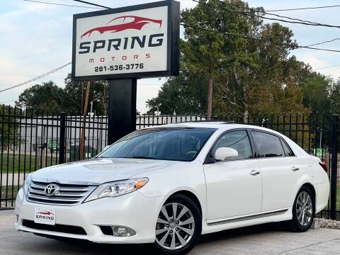 2011 Toyota Avalon for sale at Spring Motors in Spring TX