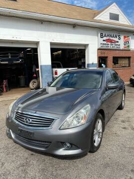 2012 Infiniti G25 Sedan for sale at BAHNANS AUTO SALES, INC. in Worcester MA
