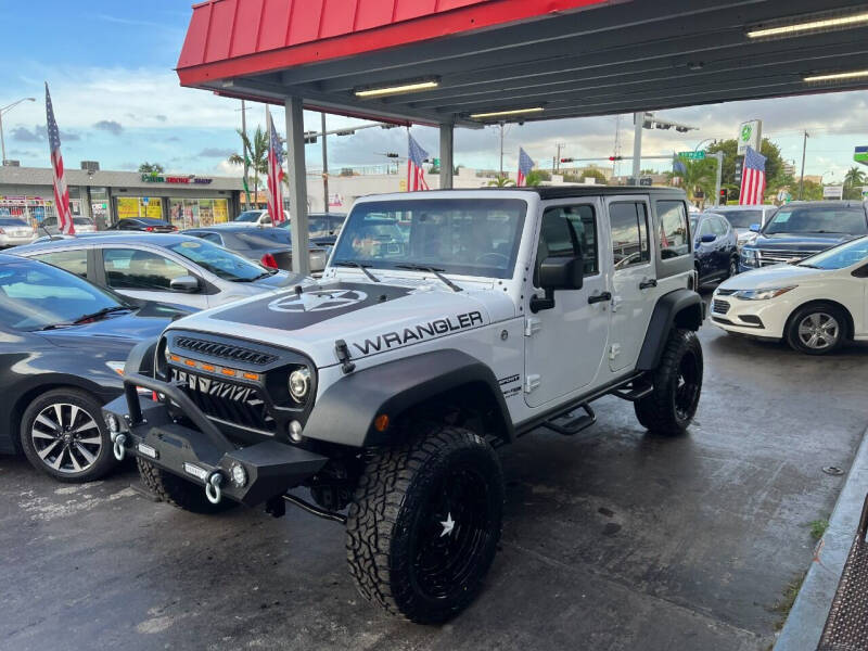 2018 Jeep Wrangler JK Unlimited for sale at American Auto Sales in Hialeah FL