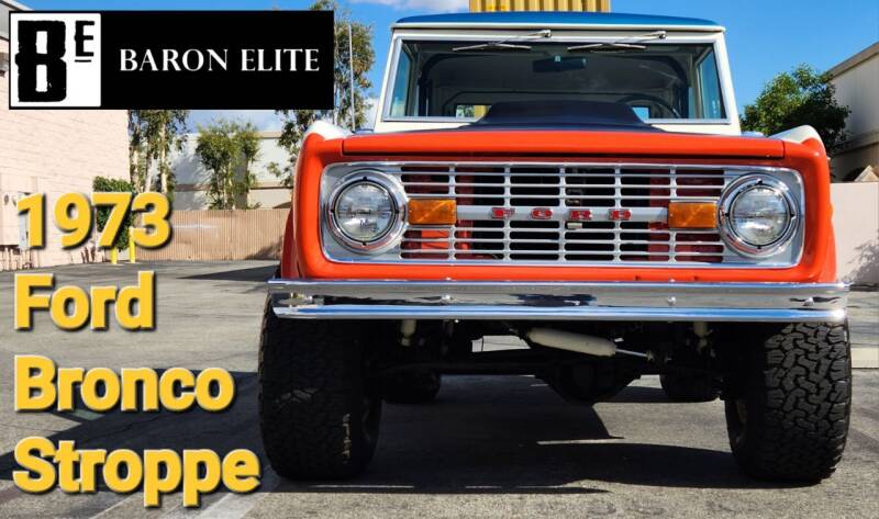 1973 Ford Bronco for sale at Baron Elite in Upland CA