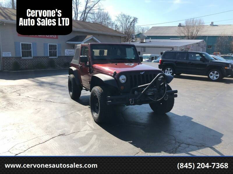 2010 Jeep Wrangler for sale at Cervone's Auto Sales LTD in Beacon NY