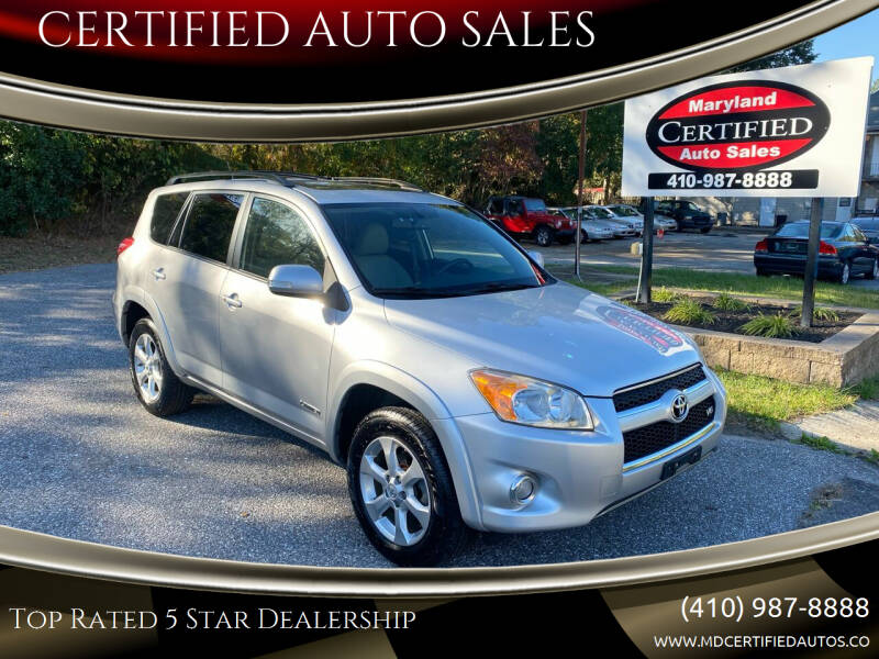 2009 Toyota RAV4 for sale at CERTIFIED AUTO SALES in Gambrills MD