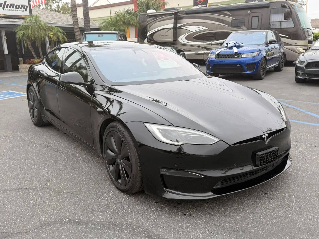 Black 2022 Tesla Model S Base AWD 4dr Liftback 1