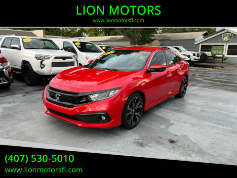 2020 Honda Civic for sale at LION MOTORS in Orlando FL