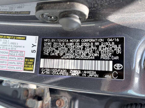 2016 Toyota Prius Two