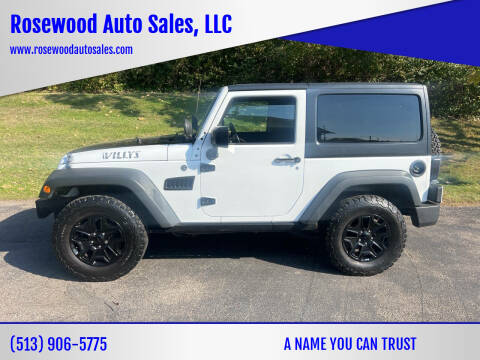 2015 Jeep Wrangler for sale at Rosewood Auto Sales, LLC in Hamilton OH