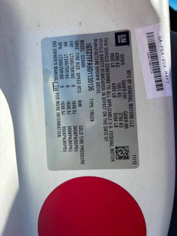 2013 GMC Savana 3500