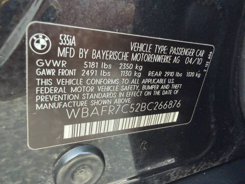 2011 BMW 5 Series 535i