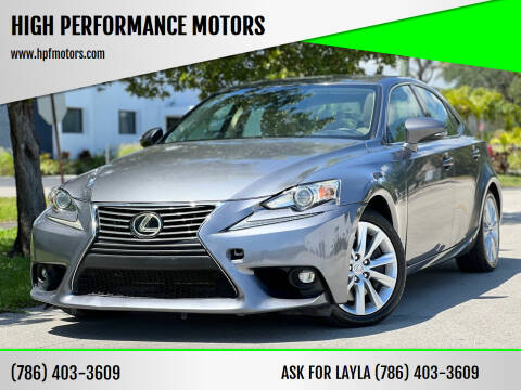 2016 Lexus IS 200t for sale at HIGH PERFORMANCE MOTORS in Hollywood FL