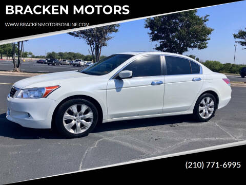 2008 Honda Accord for sale at BRACKEN MOTORS in San Antonio TX