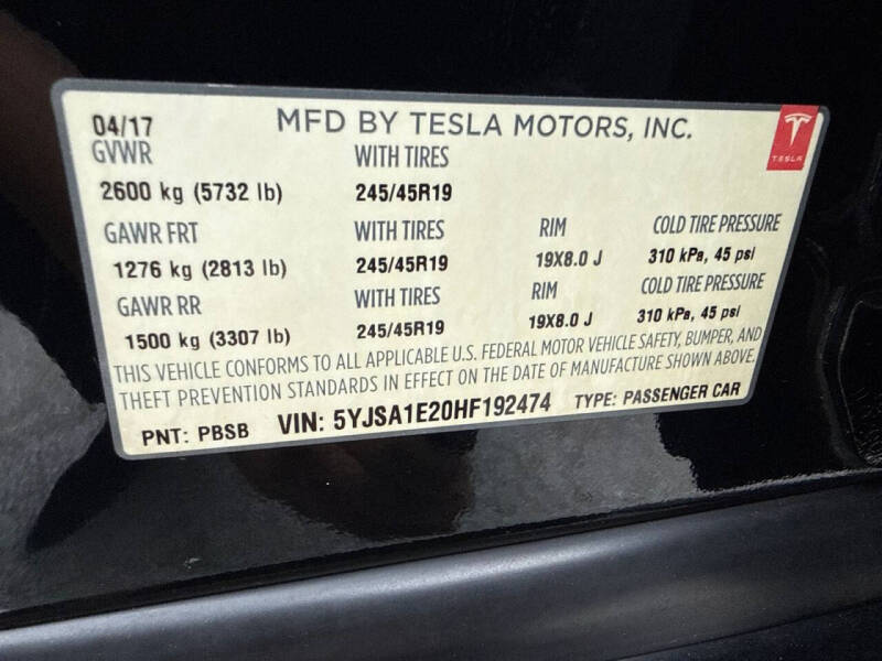 2017 Tesla Model S 75D