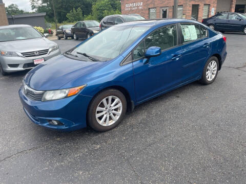 2012 Honda Civic for sale at Superior Used Cars Inc in Cuyahoga Falls OH