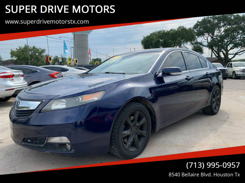 2013 Acura TL for sale at SUPER DRIVE MOTORS in Houston TX