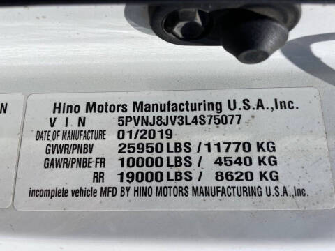2020 Hino 268A