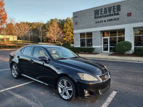 2011 Lexus IS 350 for sale at Weaver Motorsports Inc in Cary NC