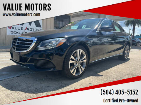 2017 Mercedes-Benz C-Class for sale at VALUE MOTORS in Kenner LA