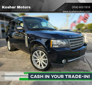 2011 Land Rover Range Rover for sale at Kosher Motors in Hollywood FL