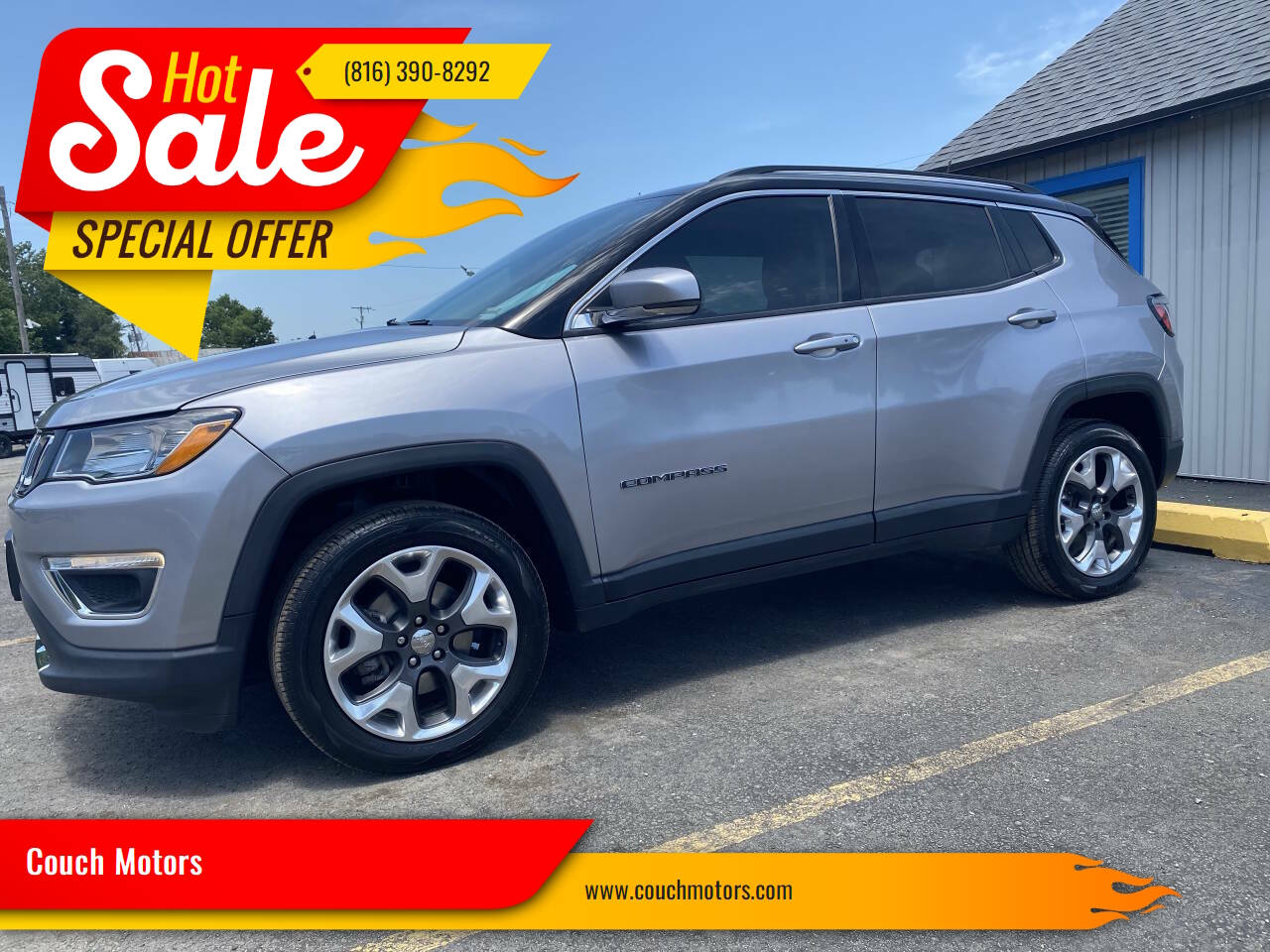 Silver 2019 Jeep Compass Limited 4x4 Limited 4dr SUV 1